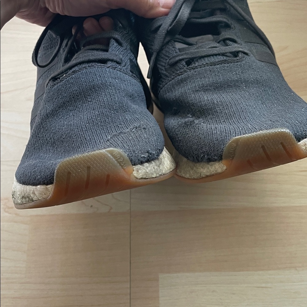 Adidas Charcoal and Cream Athletic Shoes - Picture 6 of 10
